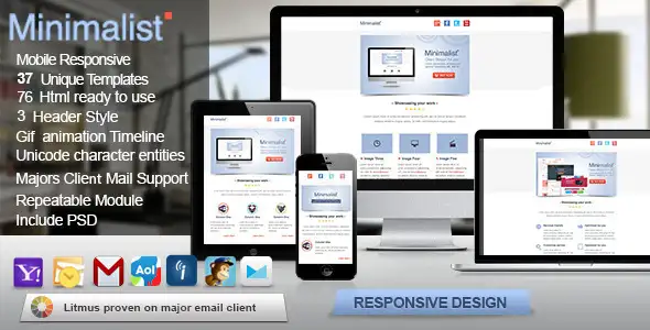Minimalist - Responsive Email Template - Newsletters Email Templates